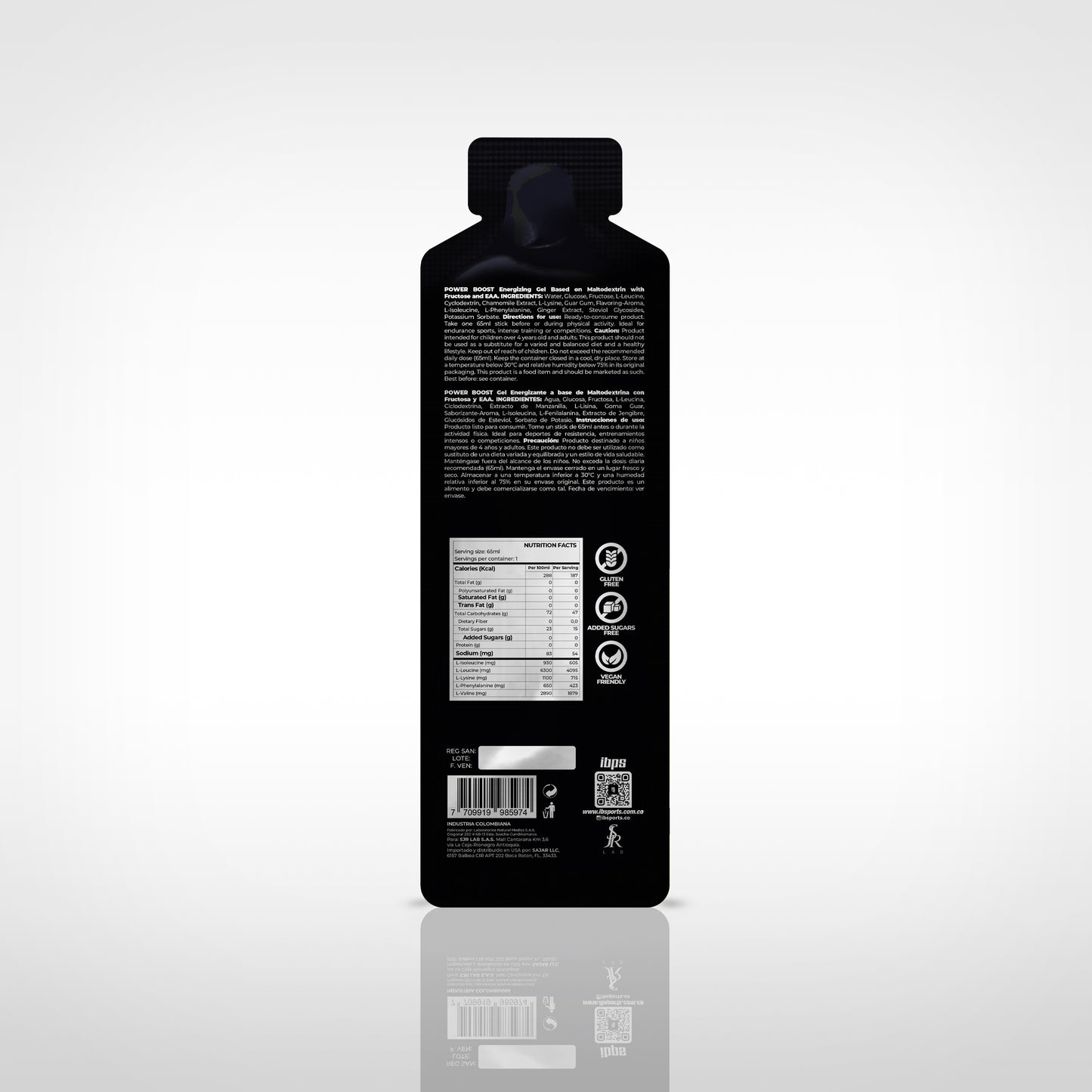 POWER BOOST GEL EAA (AMINOÁCIDOS ESENCIALES) X 65ml