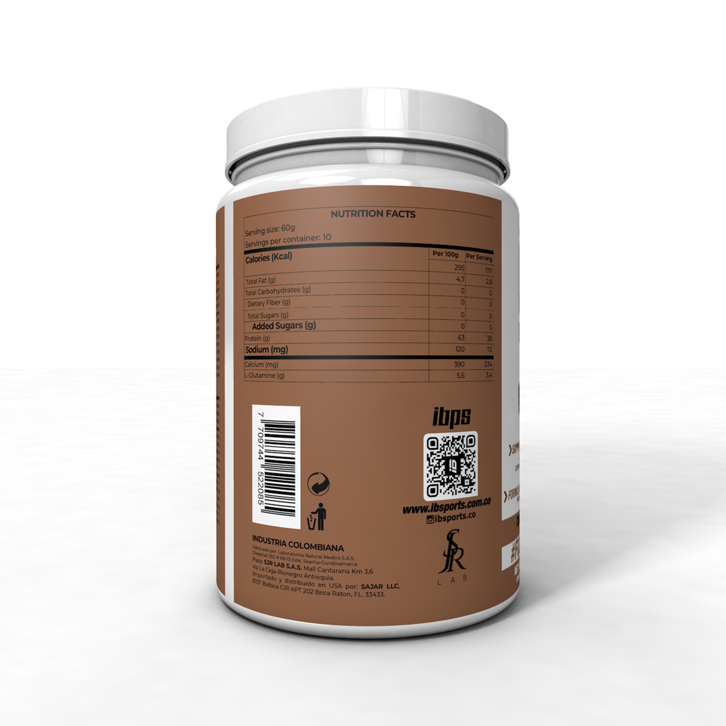 WHEY PROTEIN ISOLATE PROTEÍNA AISLADA  POTE 600g/10 PORCIONES  SABOR CHOCOLATE